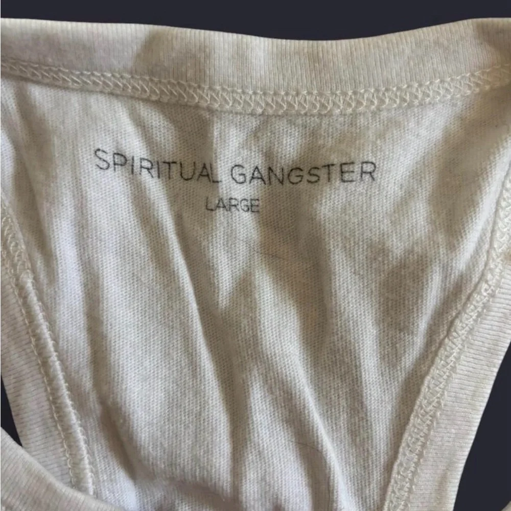Spiritual Gangster White and Red Tank Top - Picture 2 of 3